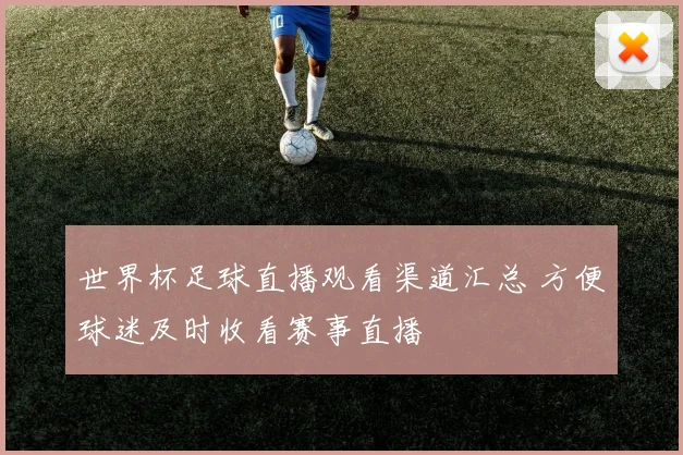 世界杯足球直播观看渠道汇总 方便球迷及时收看赛事直播